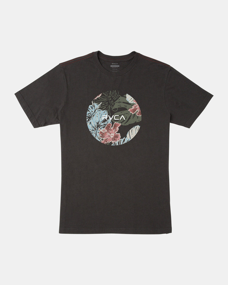 Motor Monstera Tee - Pirate Black