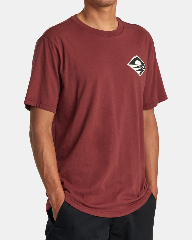 Sunswell Tee - Oxblood Red