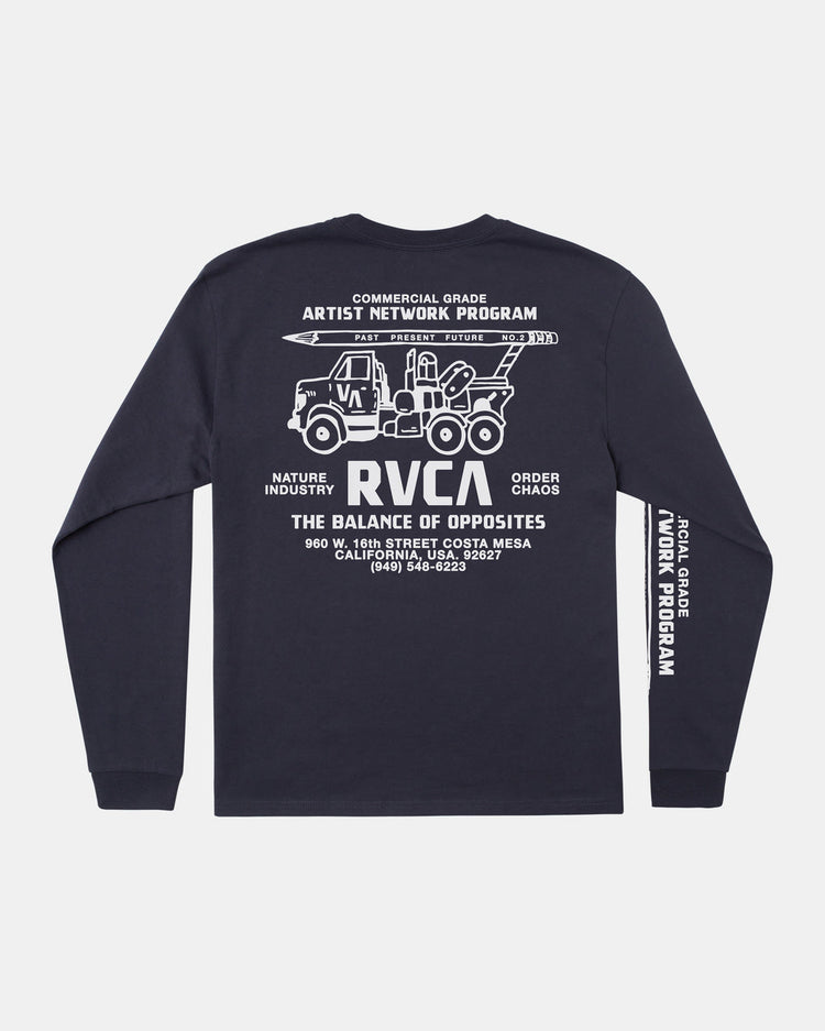 Commercial Grade Long Sleeve T-Shirt - Garage Blue