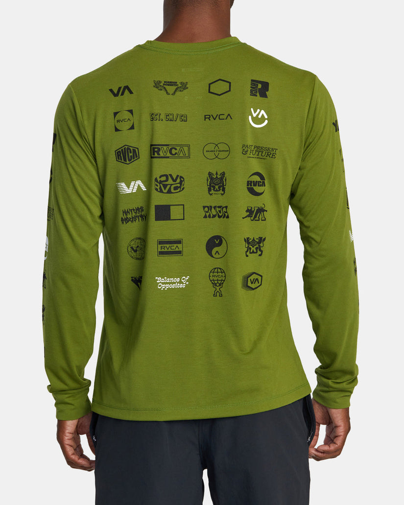 RVCA Arena Long Sleeve T-Shirt - Olive Leaf