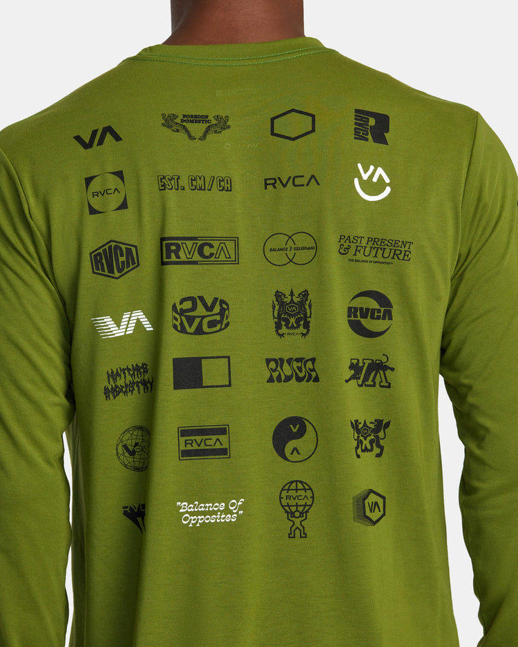 RVCA Arena Long Sleeve T-Shirt - Olive Leaf