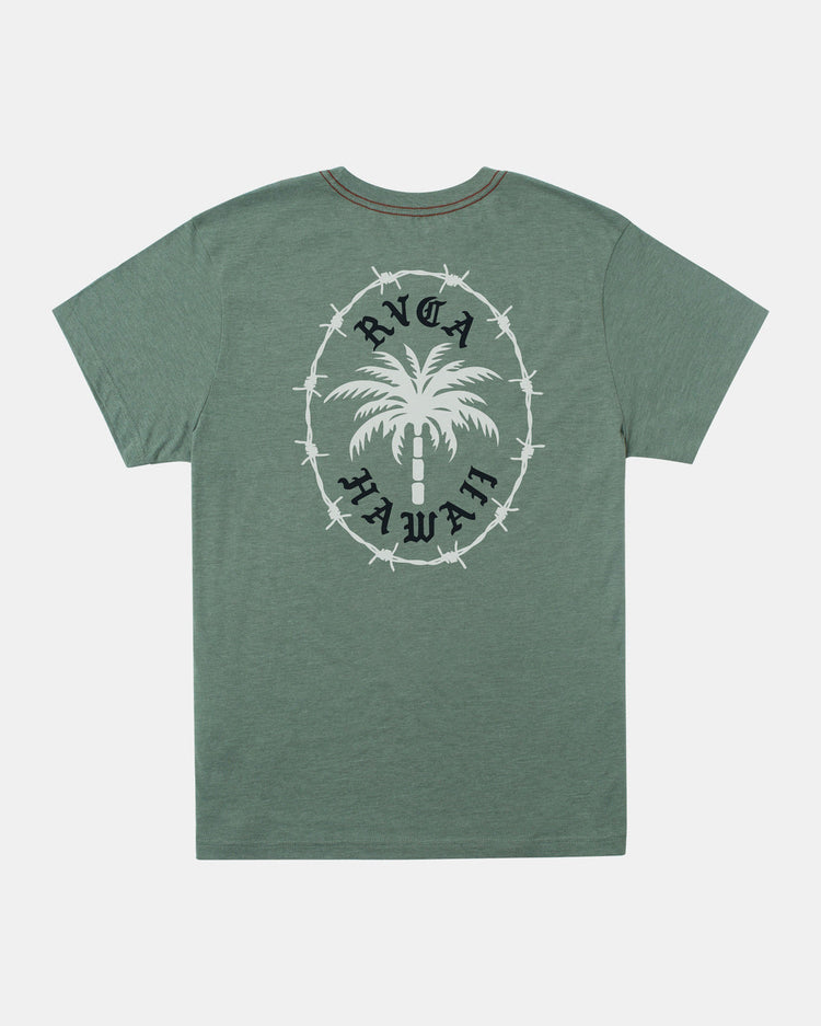 Barbed Palm T-Shirt - Jade