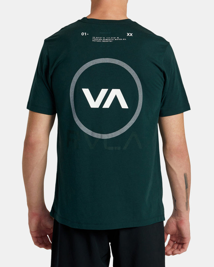 Reflective Base Short Sleeve T-Shirt - Oil Green