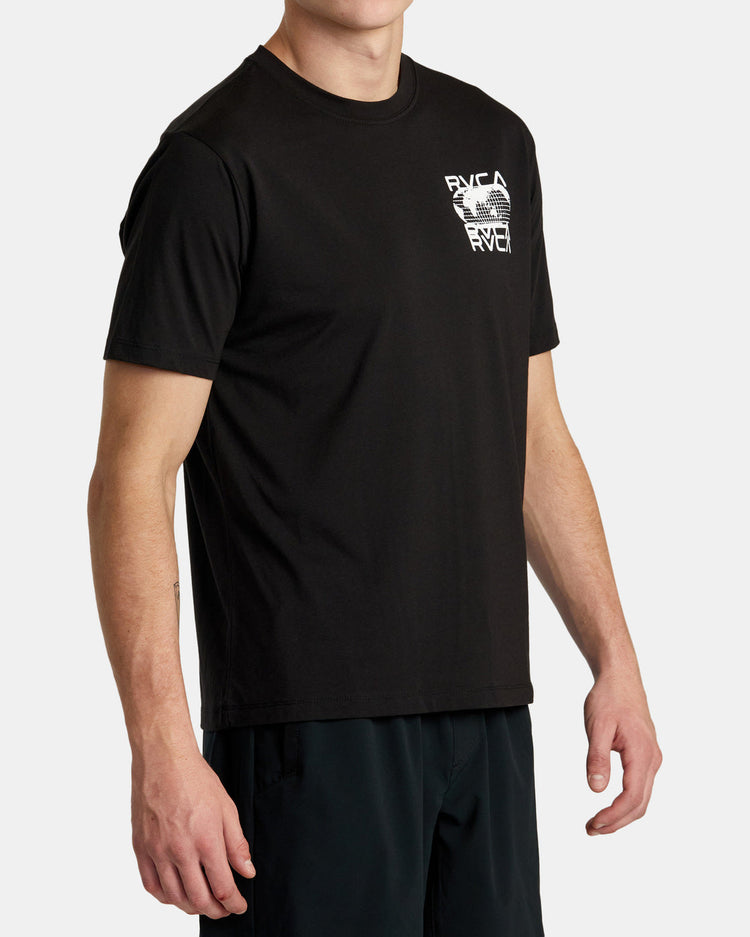 Global Blur Short Sleeve T-Shirt - Black