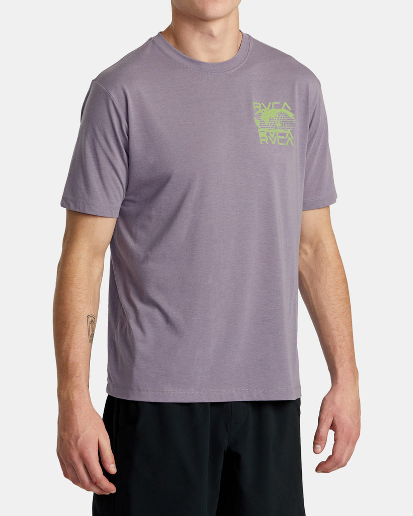 Global Blur Short Sleeve T-Shirt - Purple Sage