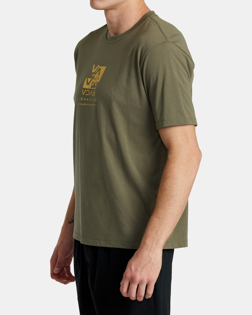 Splitter Stacks Short Sleeve T-Shirt - Olive