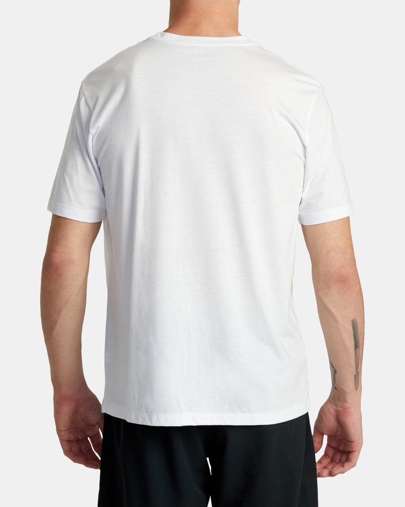 Splitter Stacks Short Sleeve T-Shirt - White