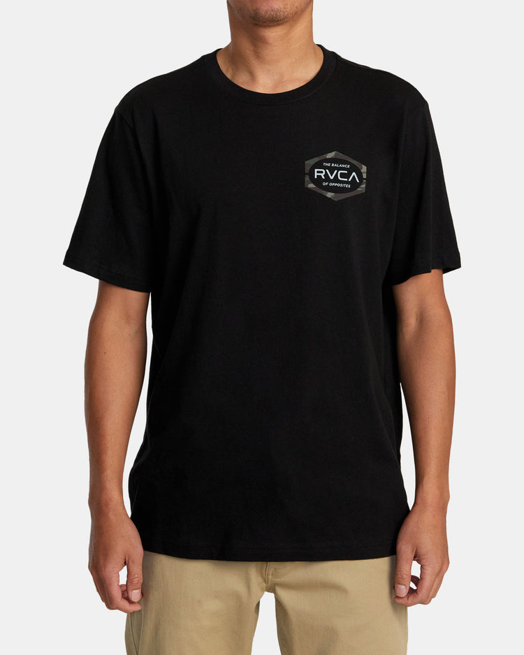 RVCA Mold Short Sleeve T-Shirt - Black