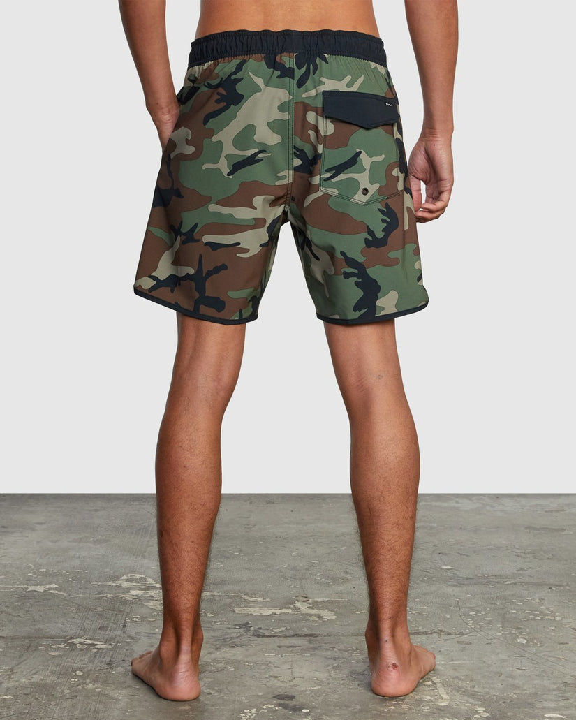 Eastern Elastic Waist Boardshorts 17" - Woodland Camo