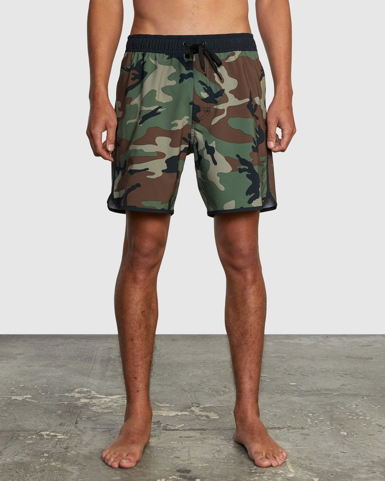 Eastern Elastic Waist Boardshorts 17" - Woodland Camo