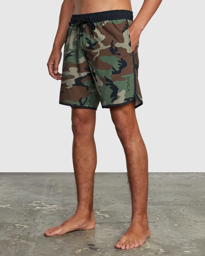 Eastern Elastic Waist Boardshorts 17" - Woodland Camo