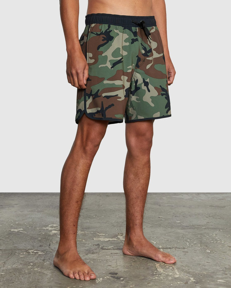 Eastern Elastic Waist Boardshorts 17" - Woodland Camo