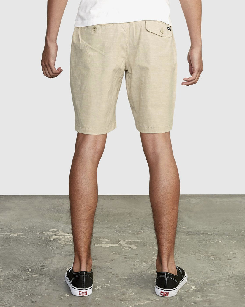 All Time Solid Coastal Hybrid Shorts 19” - Khaki