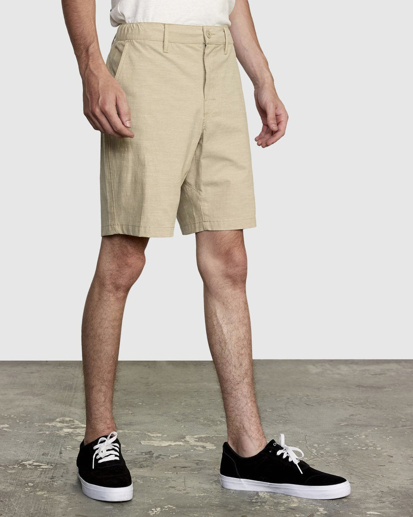 All Time Solid Coastal Hybrid Shorts 19” - Khaki