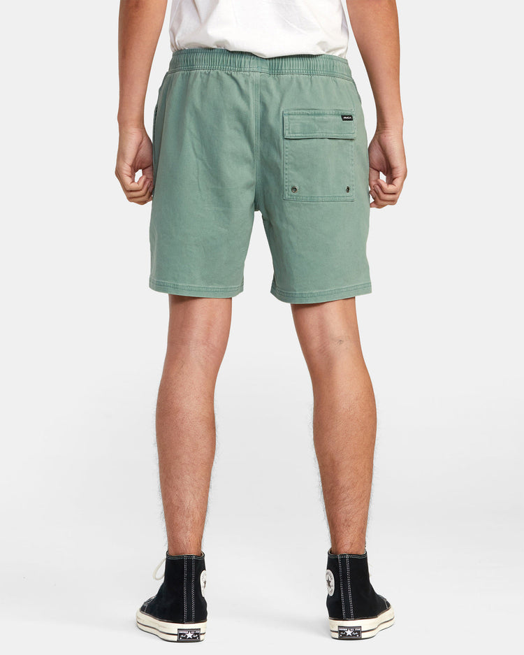 Escape Elastic Waist Walkshorts 17” - Spinach