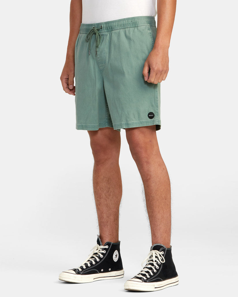 Escape Elastic Waist Walkshorts 17” - Spinach