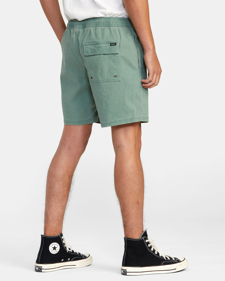 Escape Elastic Waist Walkshorts 17” - Spinach