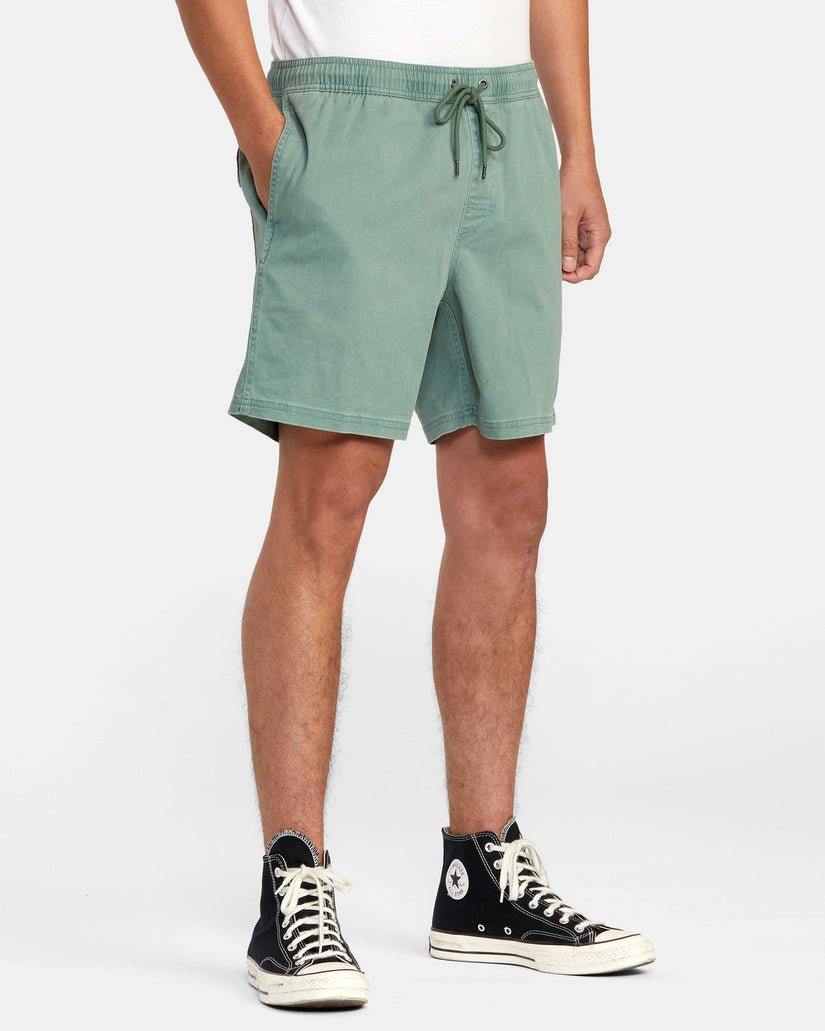 Escape Elastic Waist Walkshorts 17” - Spinach