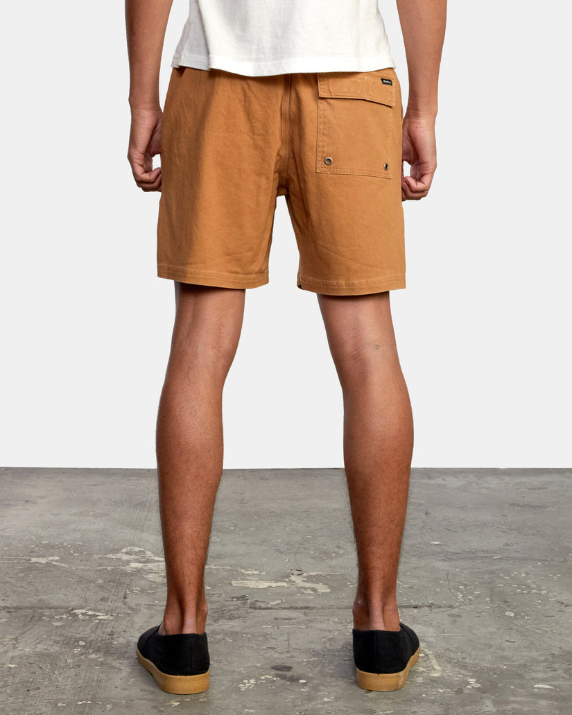 Escape Elastic Waist Walkshorts 17” - Camel