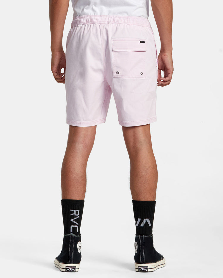 Escape Elastic Waist Walkshorts 17” - Light Pink