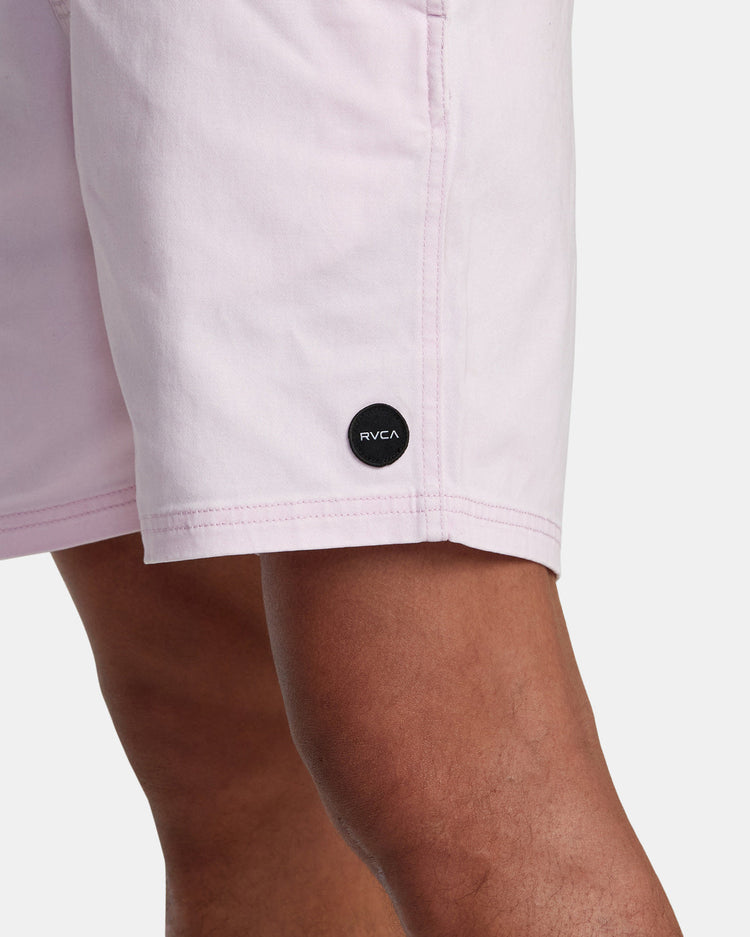 Escape Elastic Waist Walkshorts 17” - Light Pink