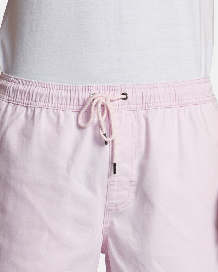 Escape Elastic Waist Walkshorts 17” - Light Pink