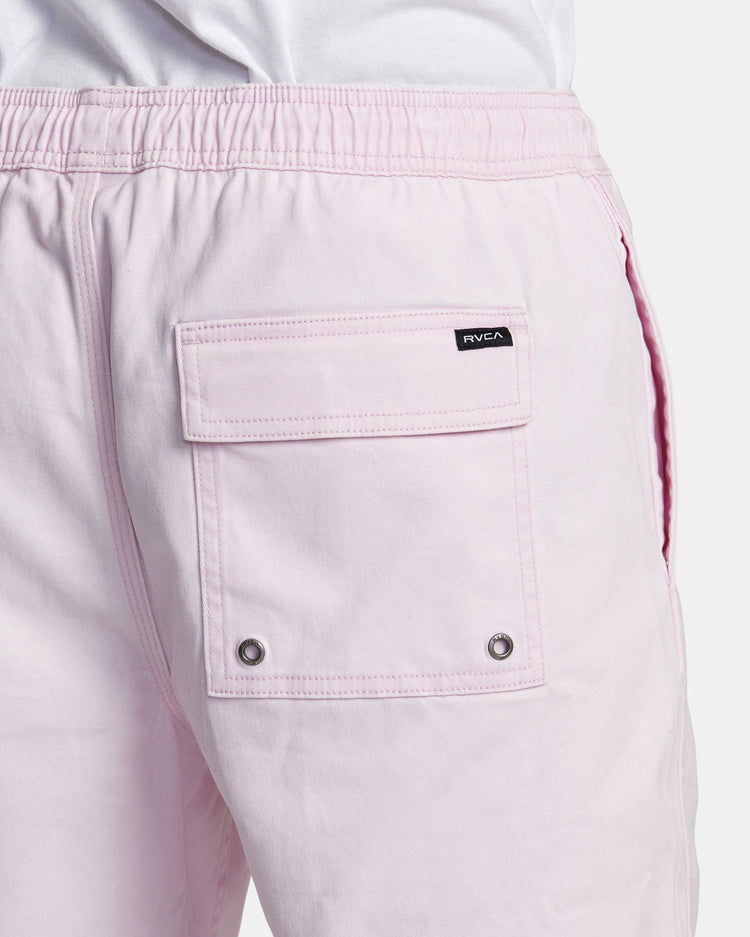 Escape Elastic Waist Walkshorts 17” - Light Pink