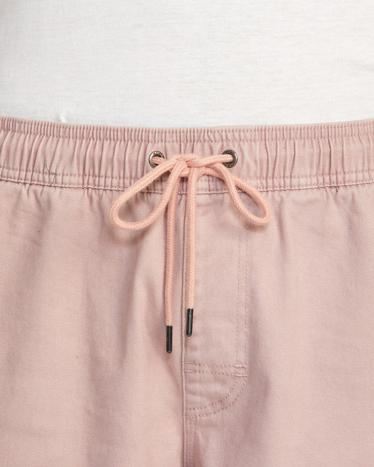 Escape Elastic Waist Walkshorts 17” - Pale Mauve