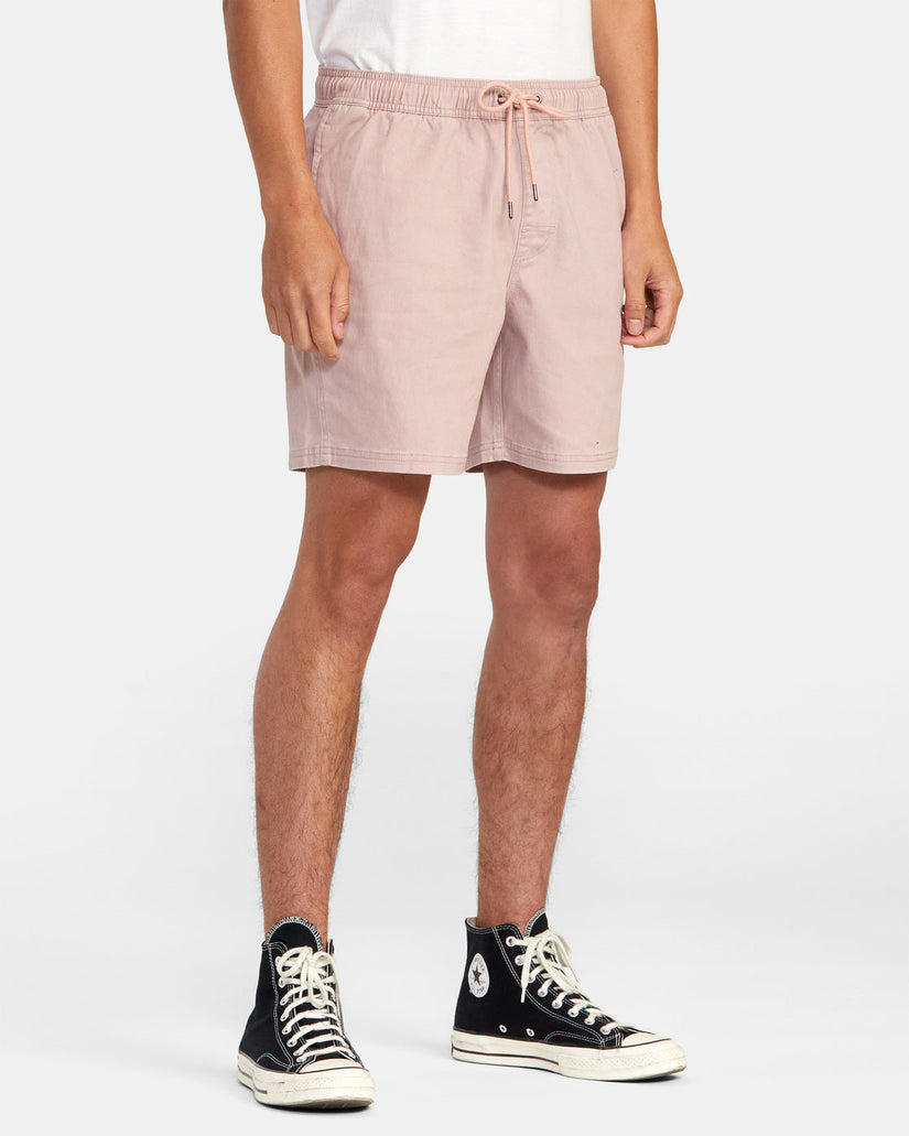 Escape Elastic Waist Walkshorts 17” - Pale Mauve