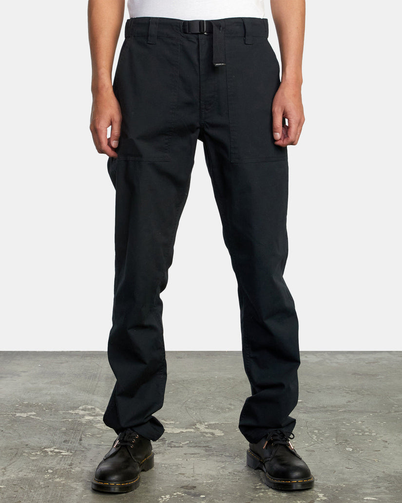 All Time Surplus Straight Fit Pants - RVCA Black