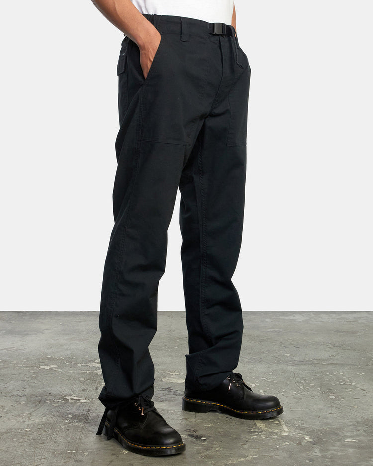 All Time Surplus Straight Fit Pants - RVCA Black