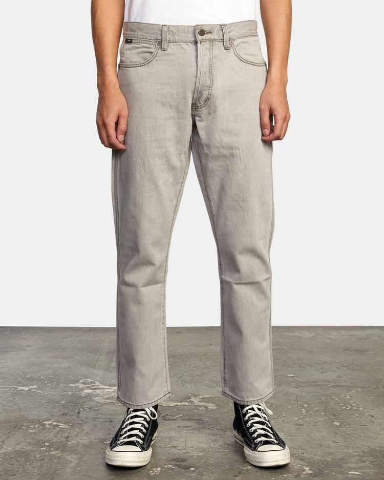 New Dawn Straight Fit Denim Jeans - Mid Grey