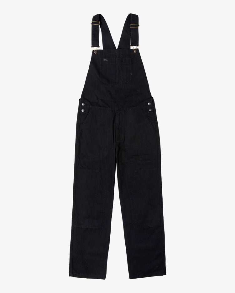 Chainmail Relaxed Fit Overalls - RVCA Black