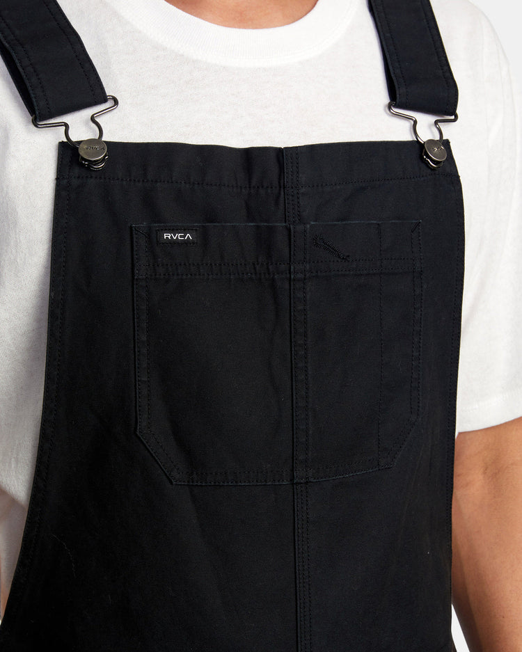 Chainmail Relaxed Fit Overalls - RVCA Black