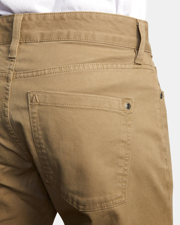 Daggers Slim Fit Twill Pants - Wood