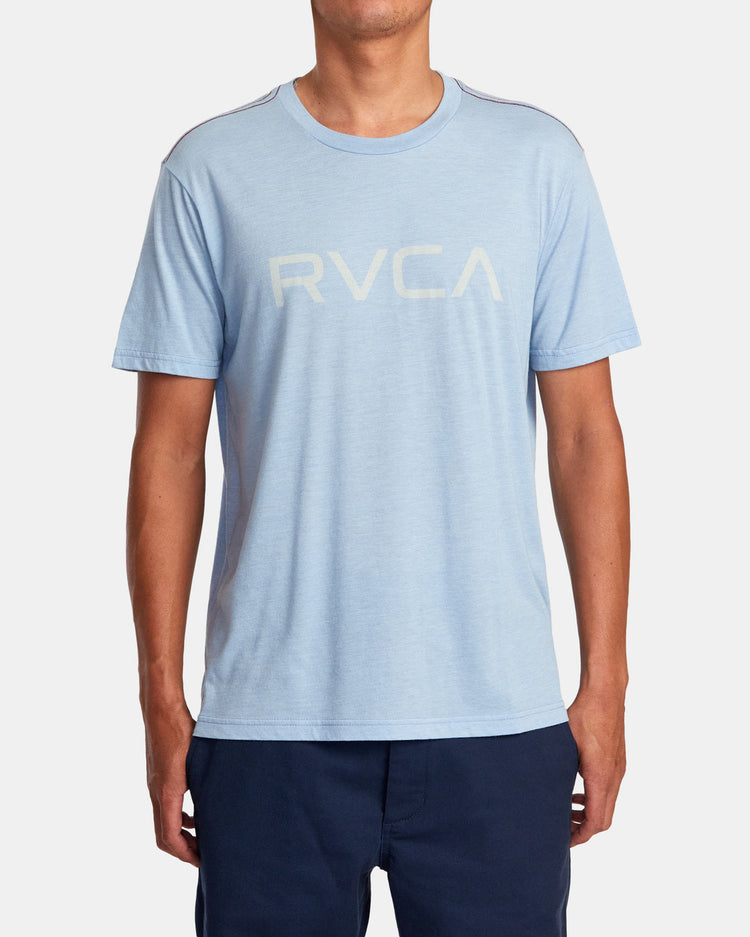 Big RVCA Tee - Ash Blue/Green Tea