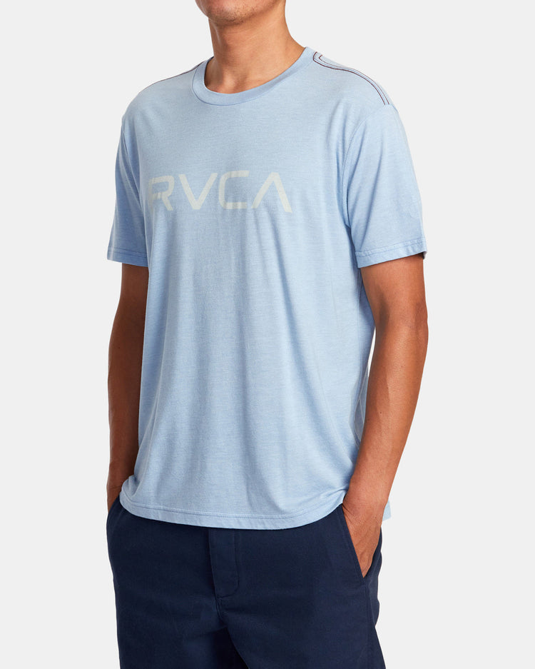 Big RVCA Tee - Ash Blue/Green Tea