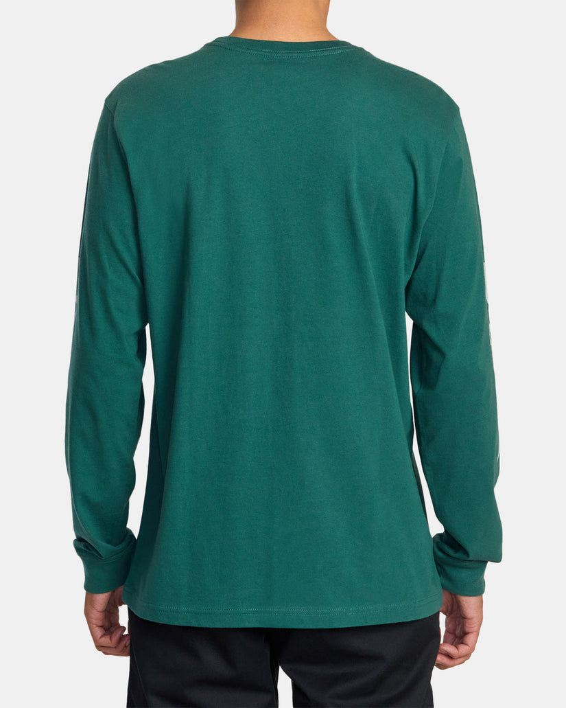 Big RVCA Long Sleeve Tee - Hunter Green