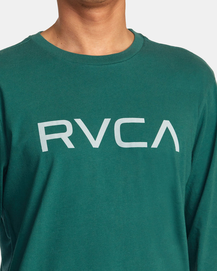 Big RVCA Long Sleeve Tee - Hunter Green