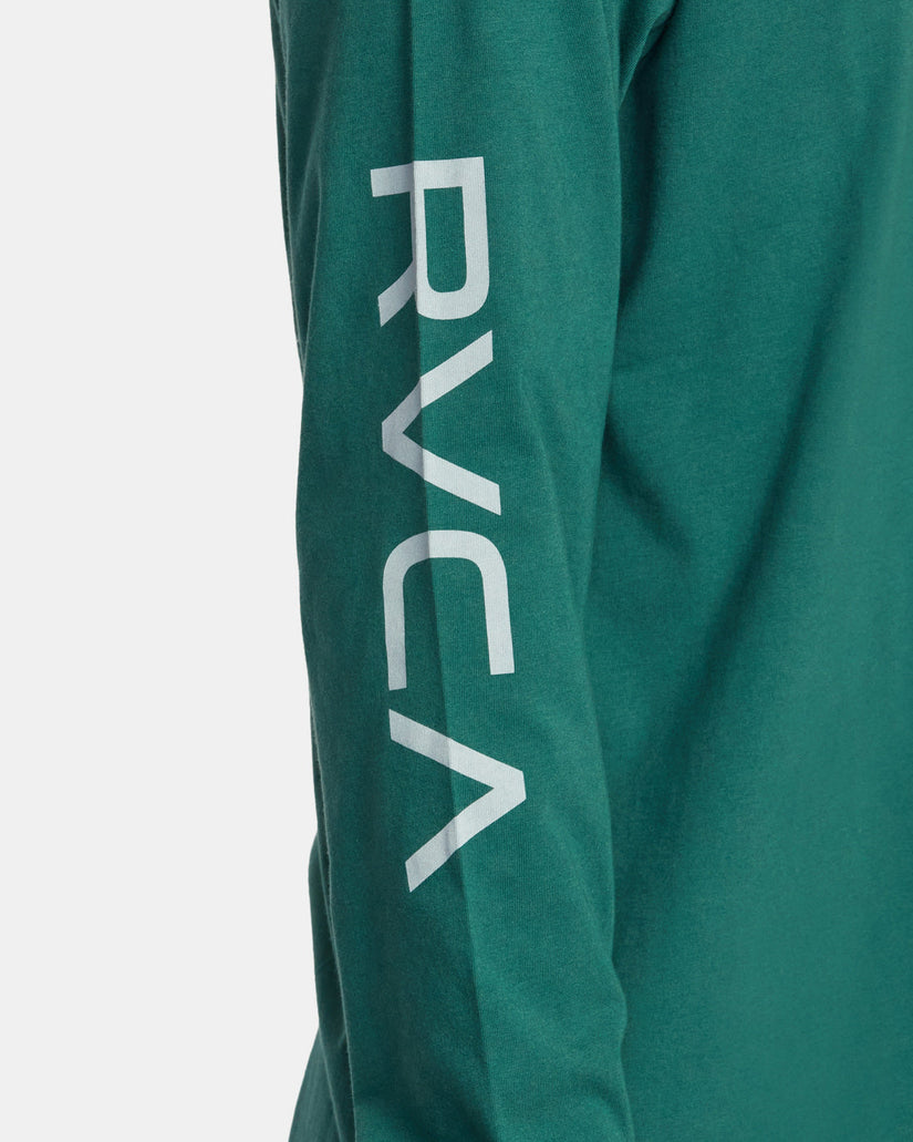 Big RVCA Long Sleeve Tee - Hunter Green