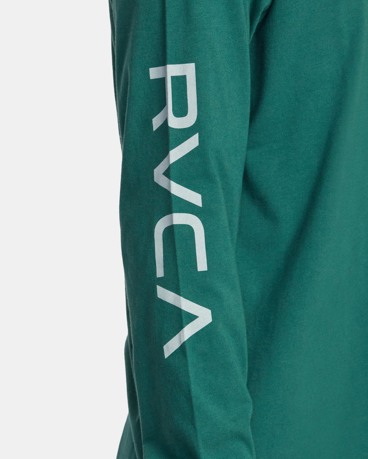 Big RVCA Long Sleeve Tee - Hunter Green