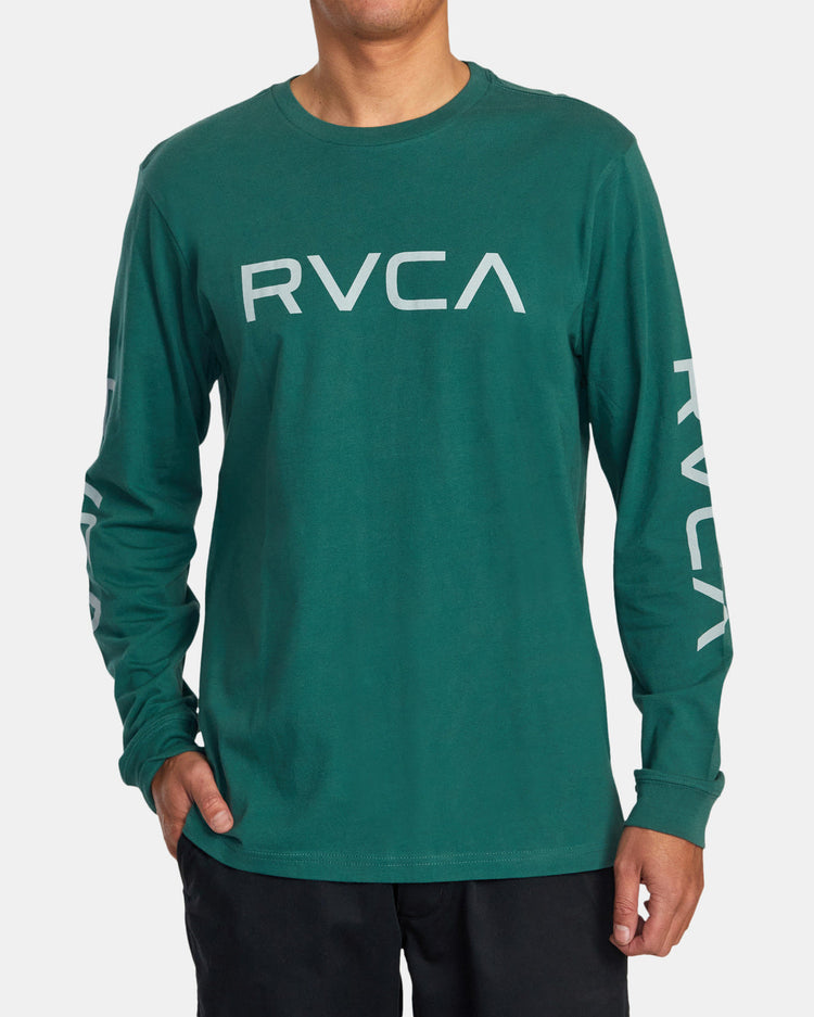 Big RVCA Long Sleeve Tee - Hunter Green