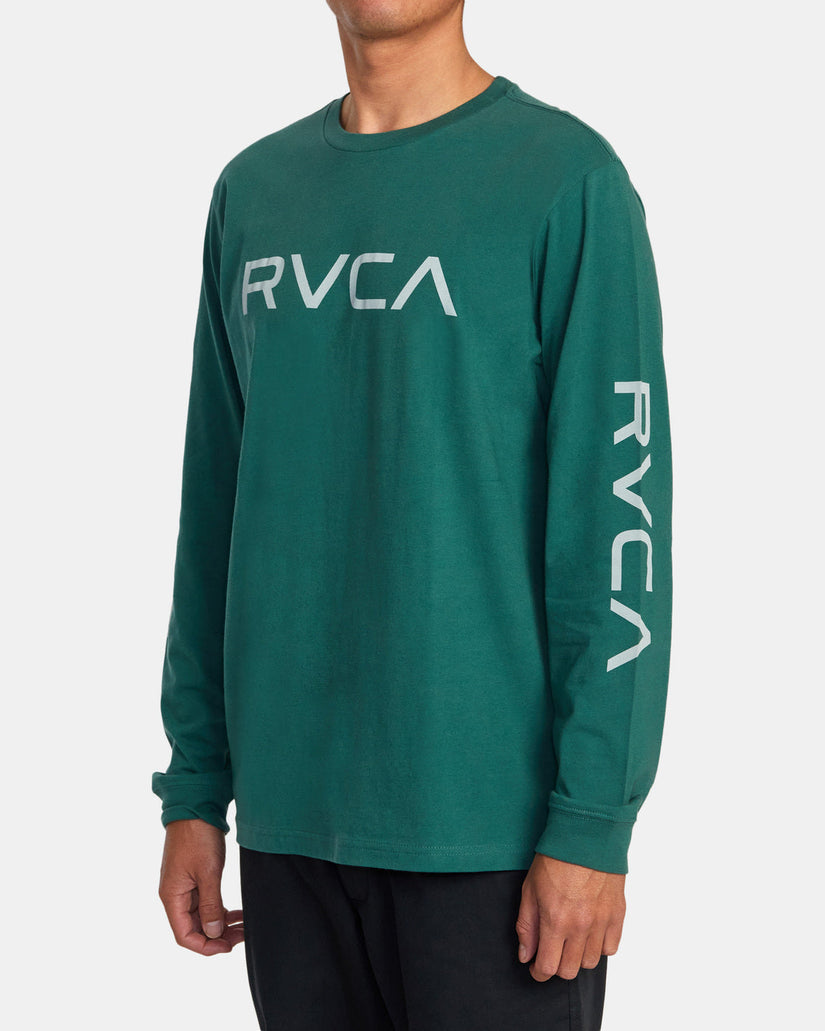 Big RVCA Long Sleeve Tee - Hunter Green