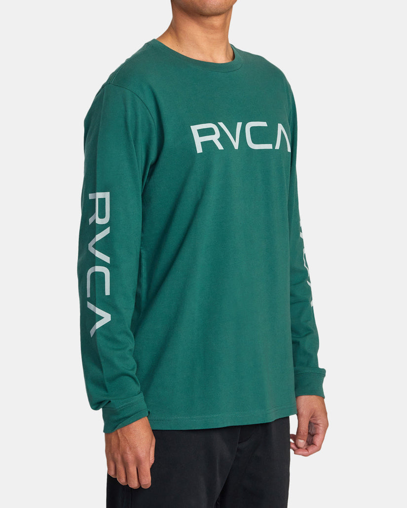 Big RVCA Long Sleeve Tee - Hunter Green