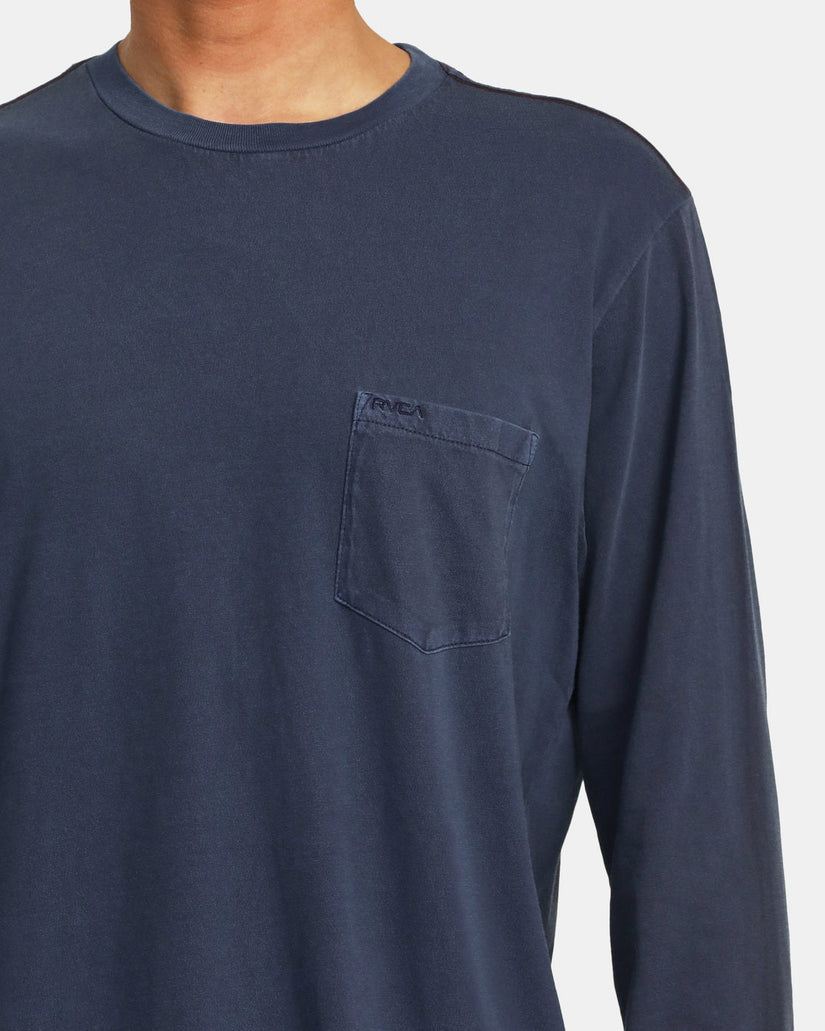 PTC Pigment Long Sleeve Tee - Moody Blue