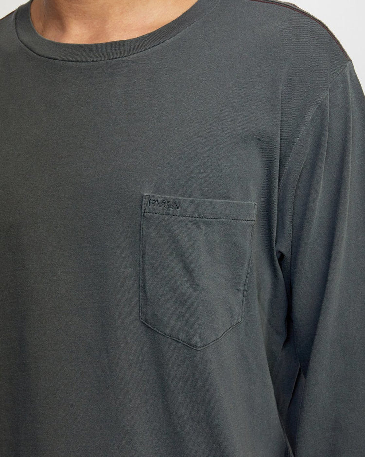 PTC Pigment Long Sleeve Tee - Pirate Black