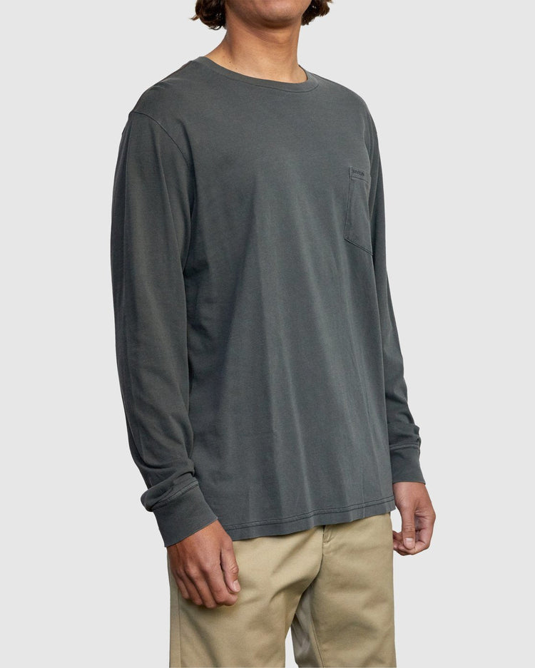 PTC Pigment Long Sleeve Tee - Pirate Black