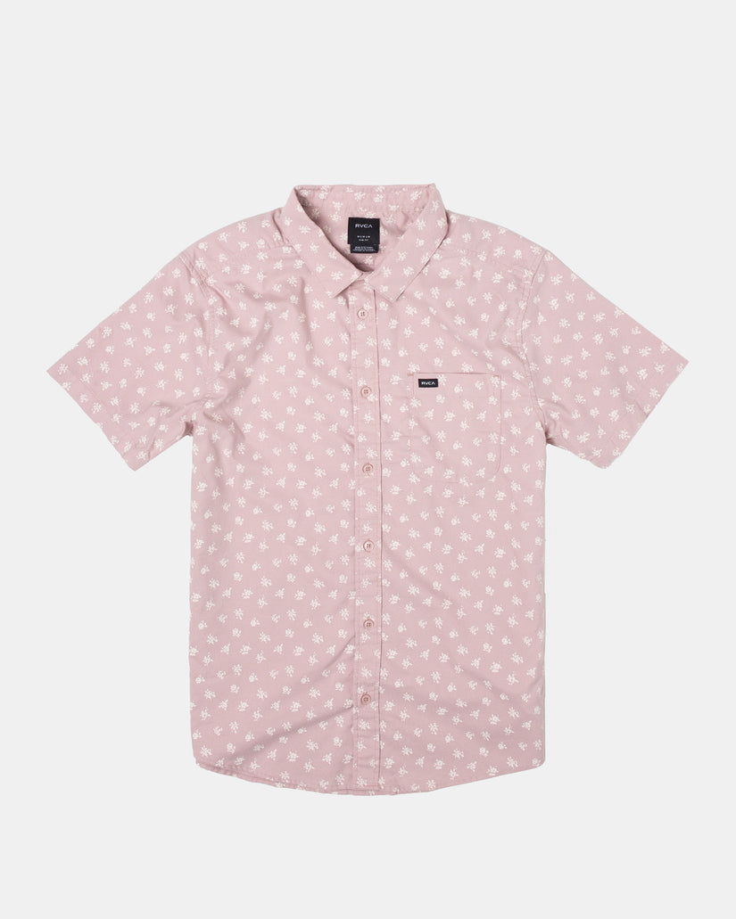 That'll Do Slim Fit Short Sleeve Shirt - Pale Mauve