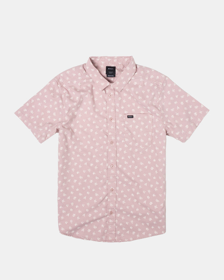 That'll Do Slim Fit Short Sleeve Shirt - Pale Mauve