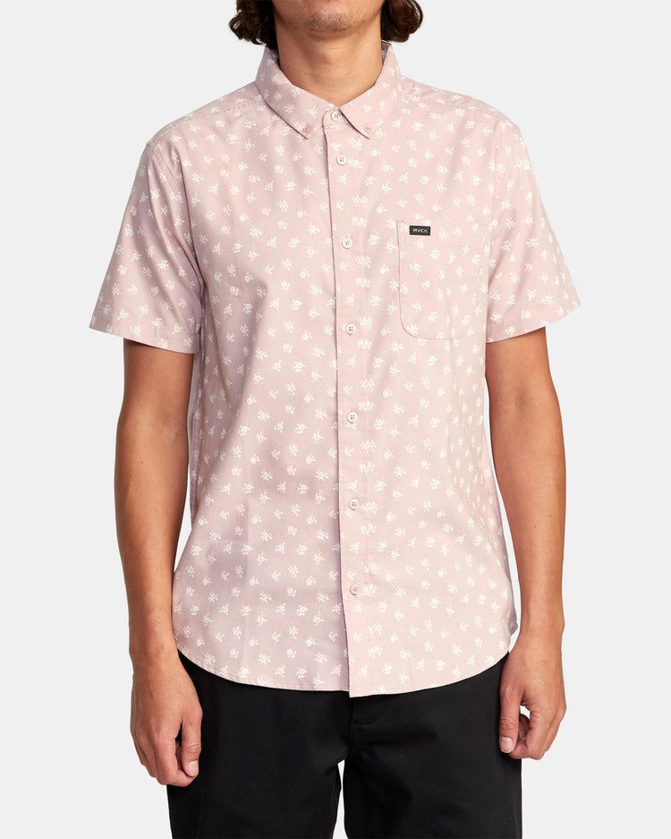 That'll Do Slim Fit Short Sleeve Shirt - Pale Mauve